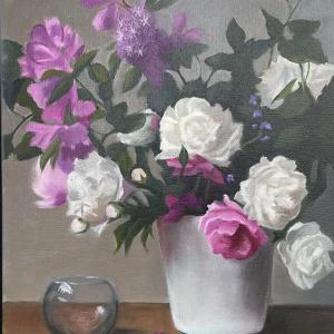 WHITE ROSES by Sandra Williams