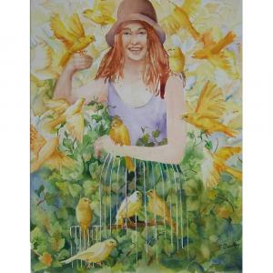 FLIGHTS OF FANCY 16"x20" watercolor $900