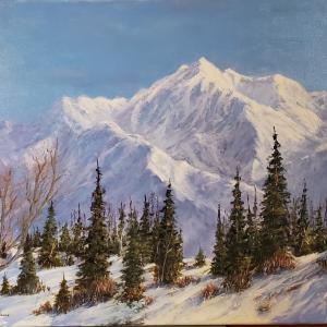 Lone Peak of the Wasatch, 24"x30" oil painting, $1100