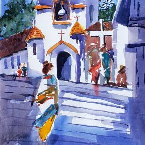 ANOTHER TIME 13"x18" watercolor, $475 matted and framed