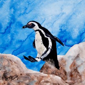 A Penguin's Leap of Faith - SOLD