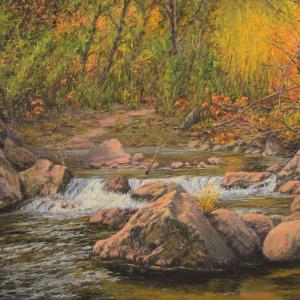 A Secret Place, 20"x30" oil on board, $1800