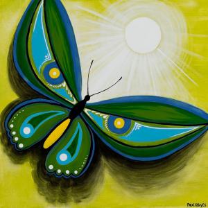 INTO THE LIGHT acrylic painting