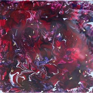 PASSION ROUGE, acrylic painting by Jeff Myers