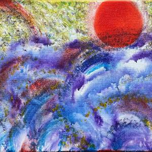 RAINBOW DELIGHT, acrylic painting by Jeff Myers