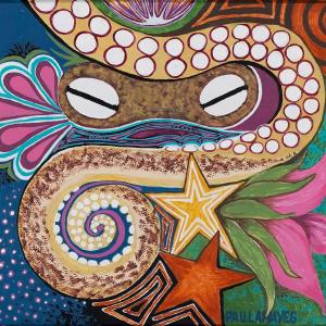 MISTRESS OF DISGUISE II acrylic painting