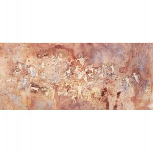 NEWSPAPER ROCK - CANYONLANDS 8"X20",$350
