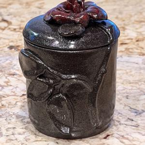 COVERED JAR by Neena Plant