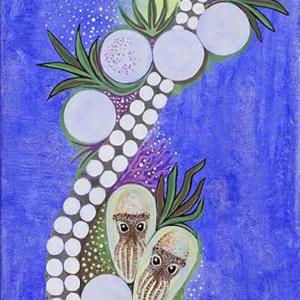 OCTOPUS NURSERY acrylic painting