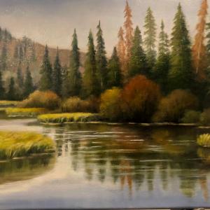 SILVER LAKE oil painting by Sandra Williams