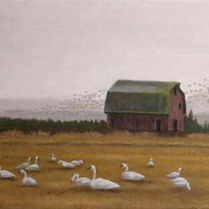 SPRING BREAK 12"x9" oil painting