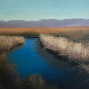 BLUE RIVER oil painting, $350
